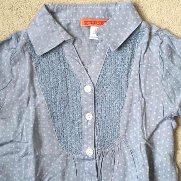 Girls Funkyberry Button Up Tunic Top NWOT 3T - Picture 3 of 5